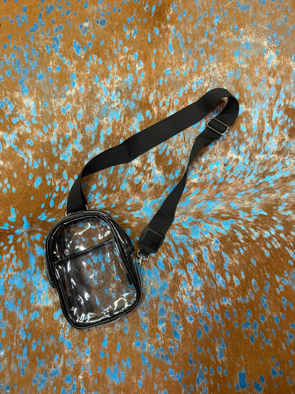 Clear Black Cross Body Pack / Purse - Country Lace Boutique