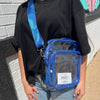 Clear Blue Game Day Cross Body Purse - Country Lace Boutique