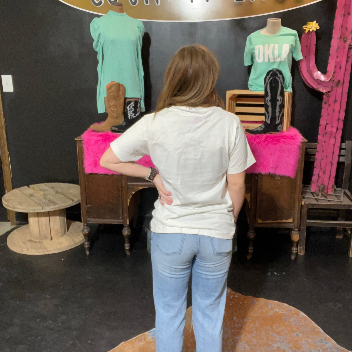 Colorful Cowboy Boot Bling T-Shirt size 2XL - Country Lace Boutique