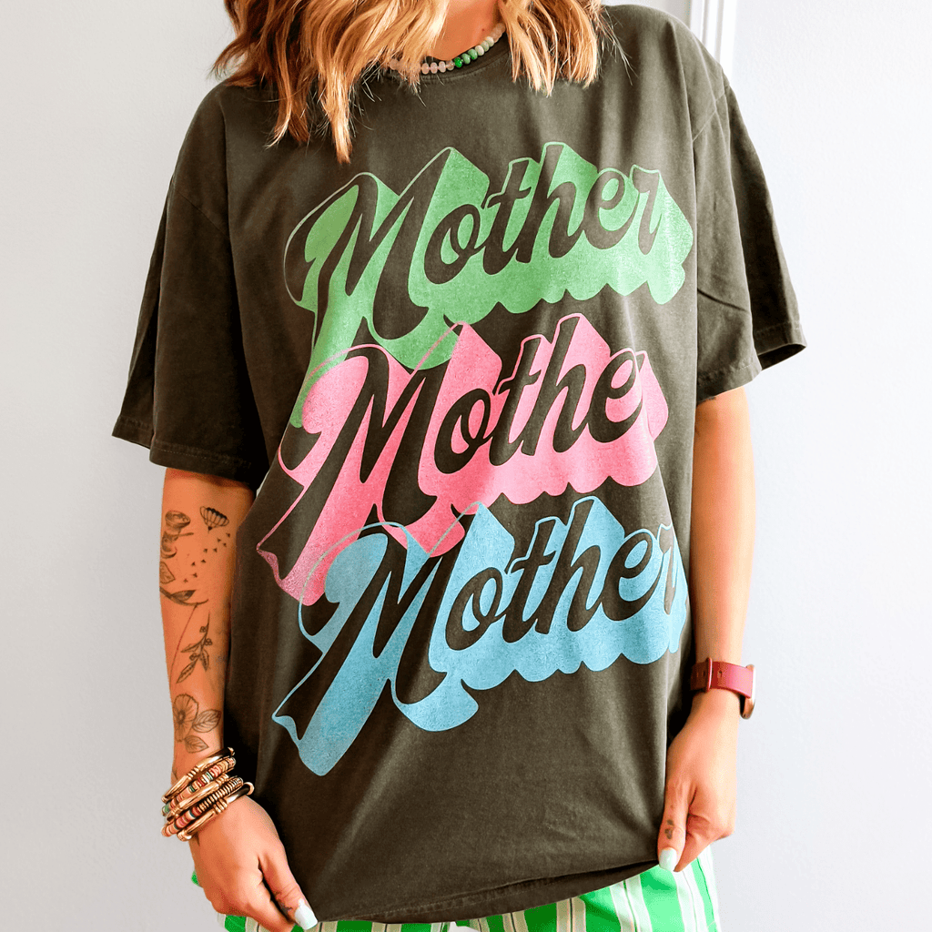 Colorful Neon Mother T-Shirt - Country Lace Boutique