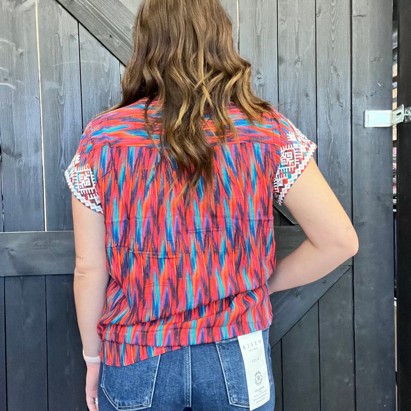 Colorful Savannah Jane Top - Country Lace Boutique