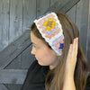  colorful crocheted headband 