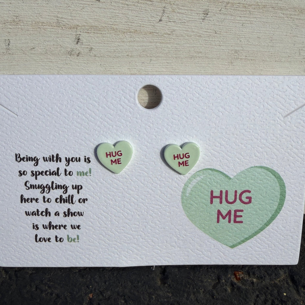 Conversation Heart Post Stud Fashion Earrings - Country Lace Boutique