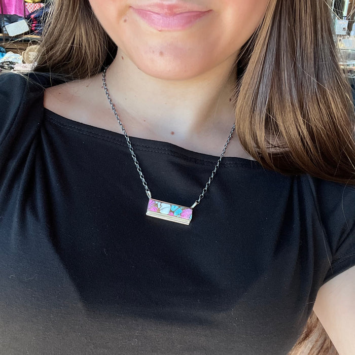 cottoncandybarnecklace