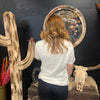 Cowgirl Vintage White T-Shirt - Country Lace Boutique