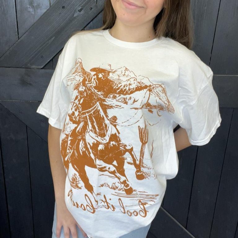 Cream Cool It Cowboy T-Shirt - Country Lace Boutique