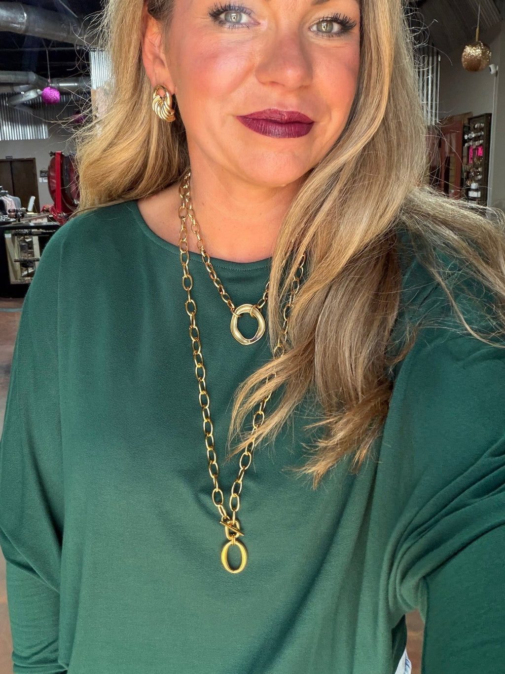 The Little O Gold Fashion Necklace - Country Lace Boutique