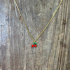 Dainty Cherry Gold Fashion Necklace - Country Lace Boutique