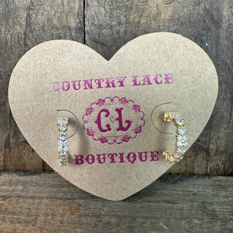 Dainty & Fancy Gold Hoop Fashion Earrings - Country Lace Boutique