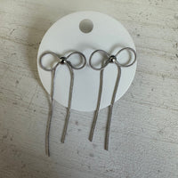 Dainty Silver Rope Bow Fashion Earrings - Country Lace Boutique