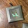Dainty Turquoise Boot French Hook Fashion Earrings - Country Lace Boutique