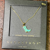 Dainty Turquoise Boot Gold Fashion Necklace - Country Lace Boutique
