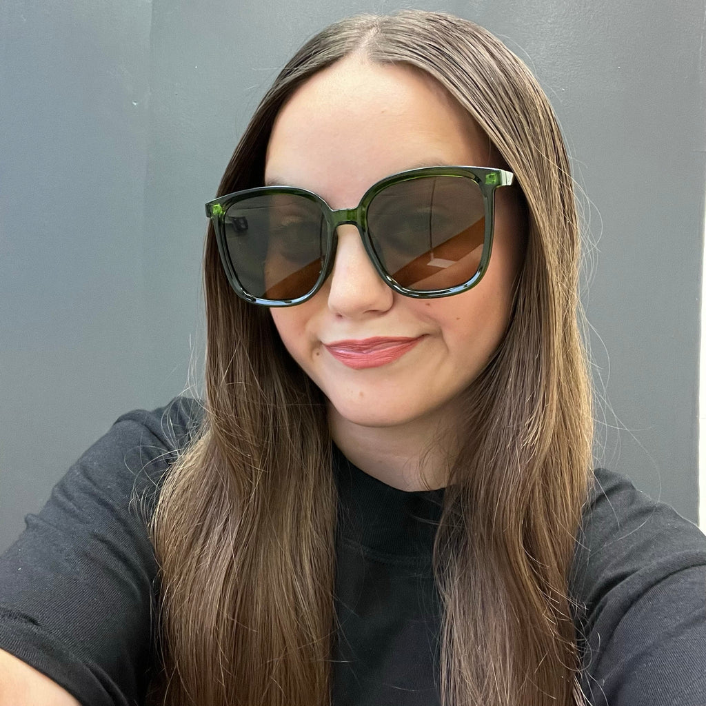 Dark Green Fame Affordable Sunglasses - Country Lace Boutique