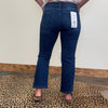 Dark Tummy Control High Rise Crop Risen Jeans - Country Lace Boutique