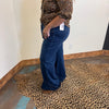 Dark Tummy Control Mid Rise Wide Flare Risen Jeans - Country Lace Boutique