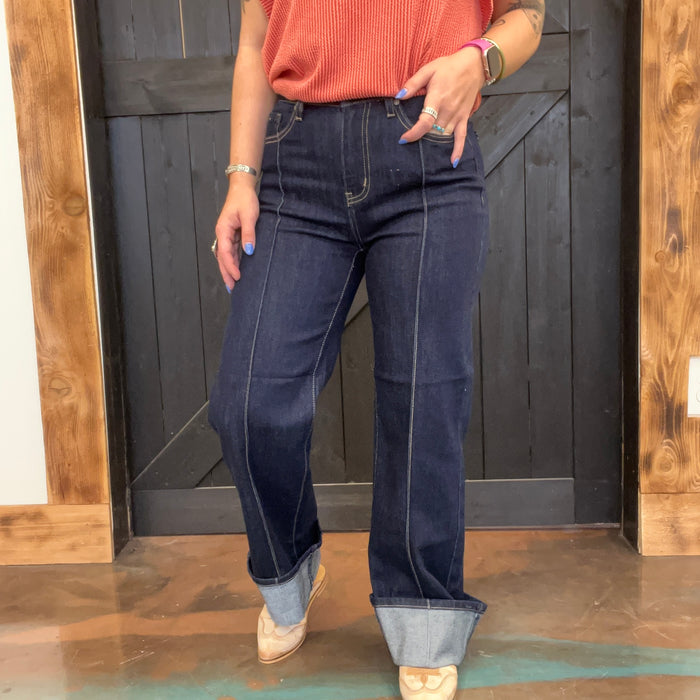 darkstraightpintuckjeans