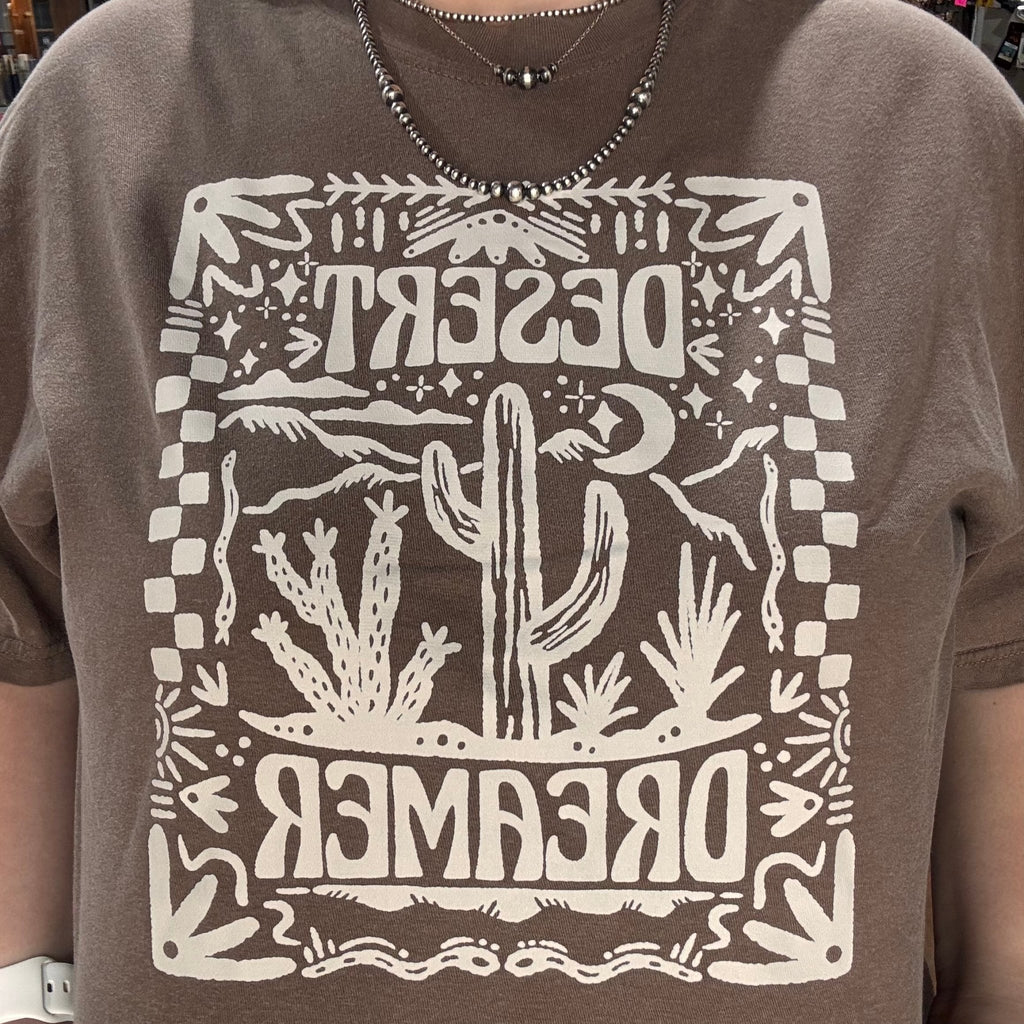 Desert Dreamer Brown Comfort Color T-shirt - Country Lace Boutique