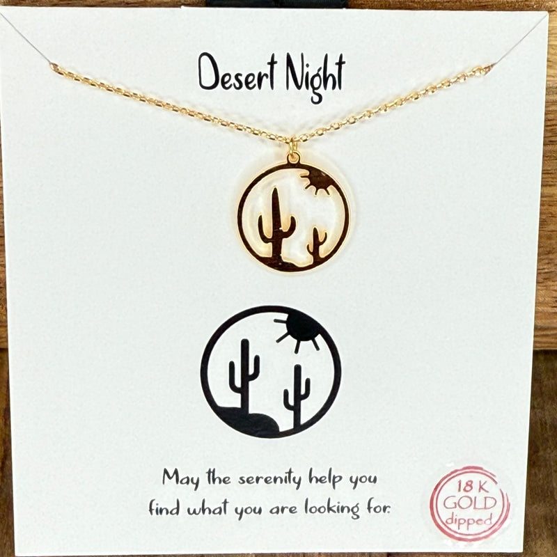 Desert Night Gold Fashion Necklace - Country Lace Boutique