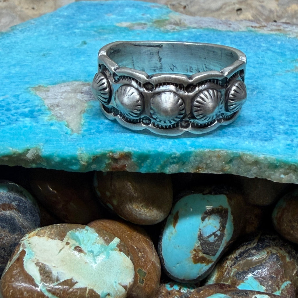 Detailed Raised Sterling Silver Ring - Country Lace Boutique