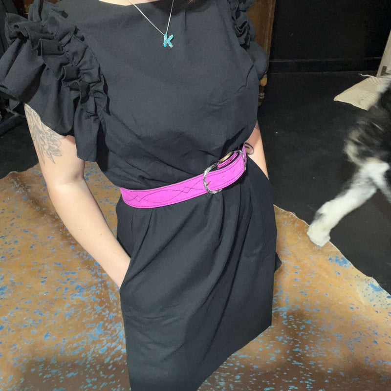 Double J Hot Pink Gun Slinger Belt - Country Lace Boutique