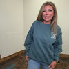Faded Green Anti - Social Club Take It Easy Sweatshirt - Country Lace Boutique