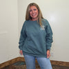 Faded Green Anti - Social Club Take It Easy Sweatshirt - Country Lace Boutique