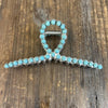 Fake Turquoise Hair Clip - Country Lace Boutique