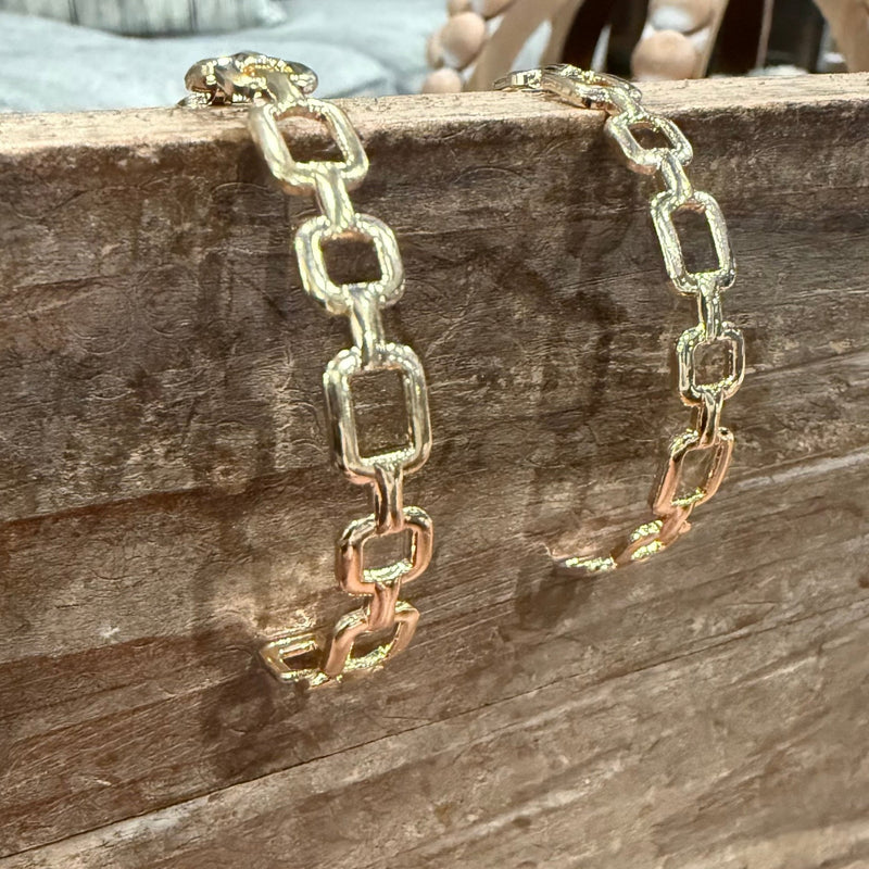 Fancy Pattered Gold Post Fashion Earring - Country Lace Boutique