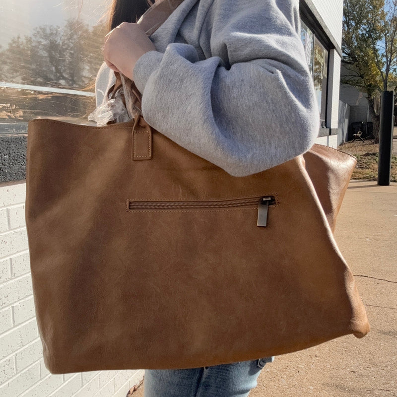 "Faux" Tan Leather with Braided Strap Purse w/ Wallet - Country Lace Boutique