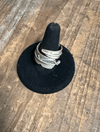 Feather Adjustable Sterling Silver Ring - Country Lace Boutique