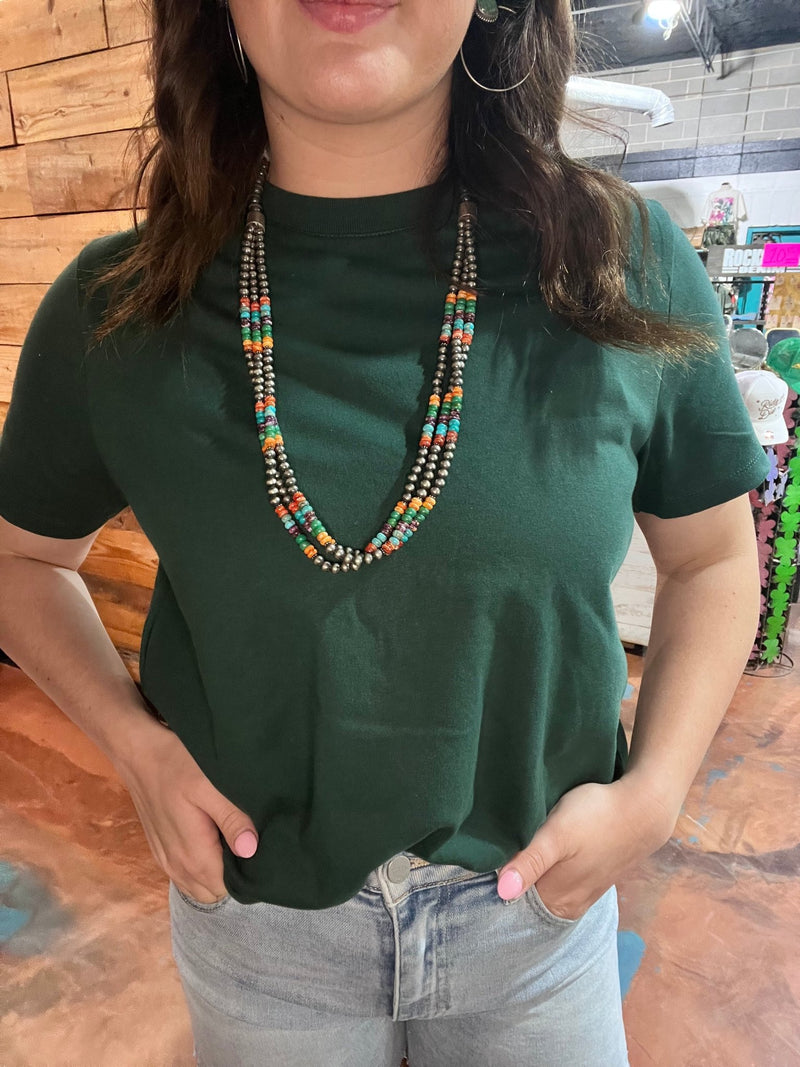 Forest Green Crop Top - Country Lace Boutique