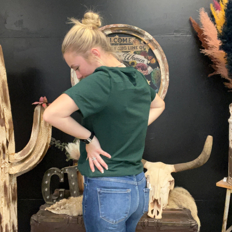 Forest Green Crop Top - Country Lace Boutique