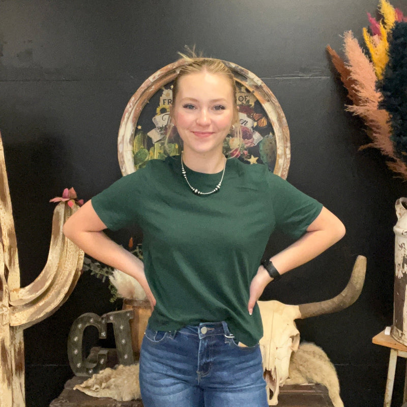 Forest Green Crop Top - Country Lace Boutique