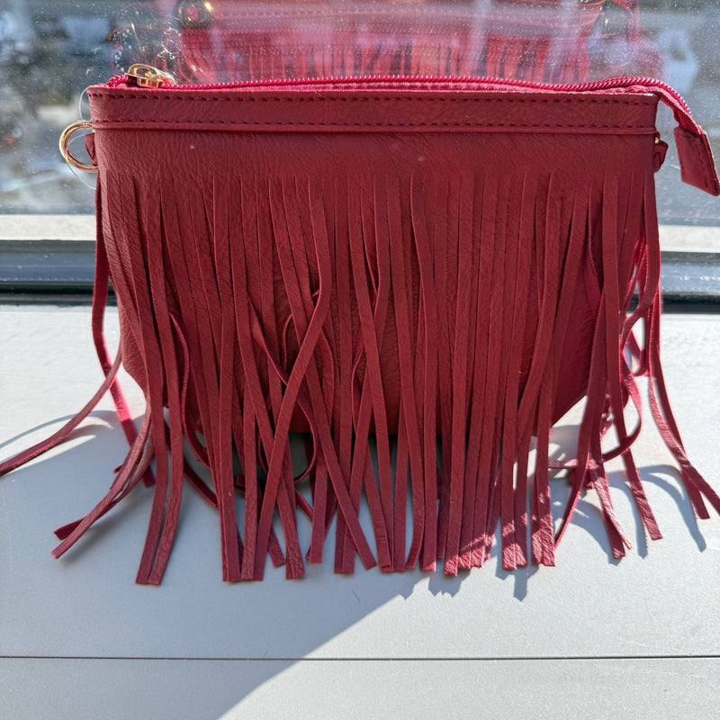 Fringe Wristlet & Cross Body Purse - Country Lace Boutique
