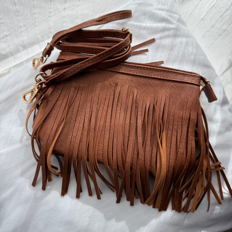 Fringe Wristlet & Cross Body Purse - Country Lace Boutique