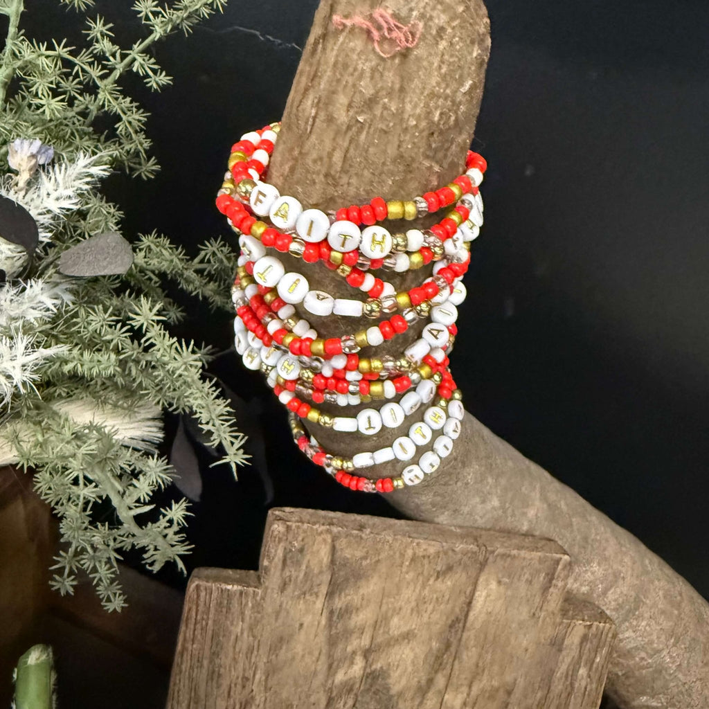 Fun Beaded Faith Bracelet - Country Lace Boutique