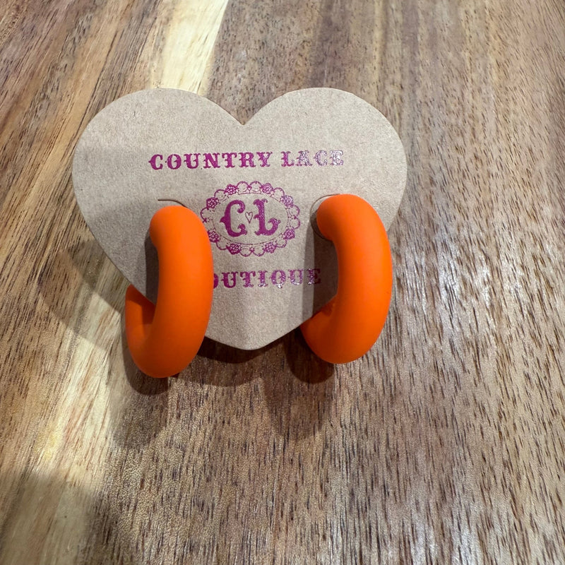 Fun Chunky Hoop Fashion Earrings - Country Lace Boutique