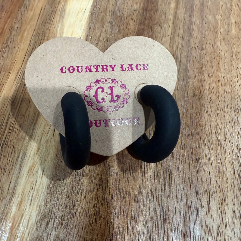 Fun Chunky Hoop Fashion Earrings - Country Lace Boutique