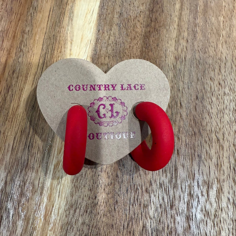 Fun Chunky Hoop Fashion Earrings - Country Lace Boutique