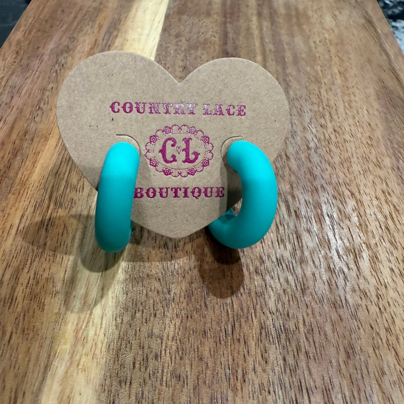 Fun Chunky Hoop Fashion Earrings - Country Lace Boutique