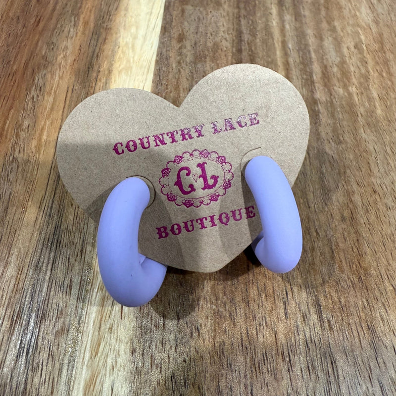 Fun Chunky Hoop Fashion Earrings - Country Lace Boutique