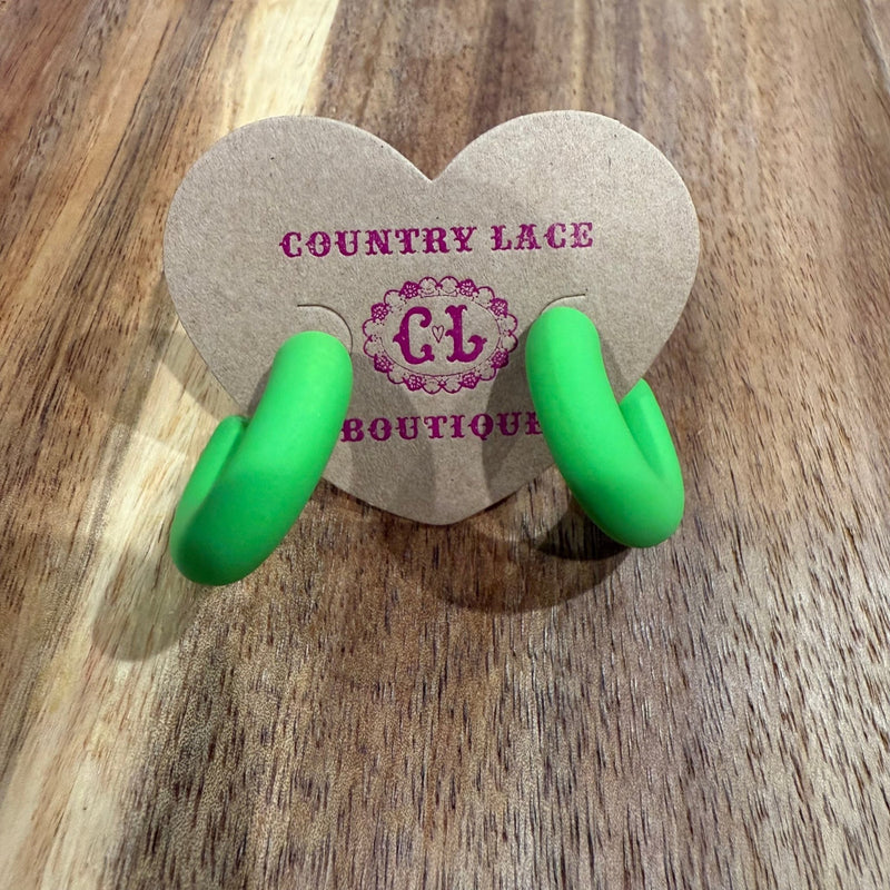 Fun Chunky Hoop Fashion Earrings - Country Lace Boutique