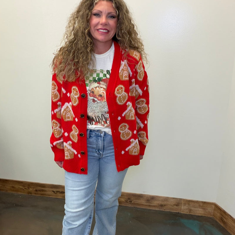 gingerbread cardigan