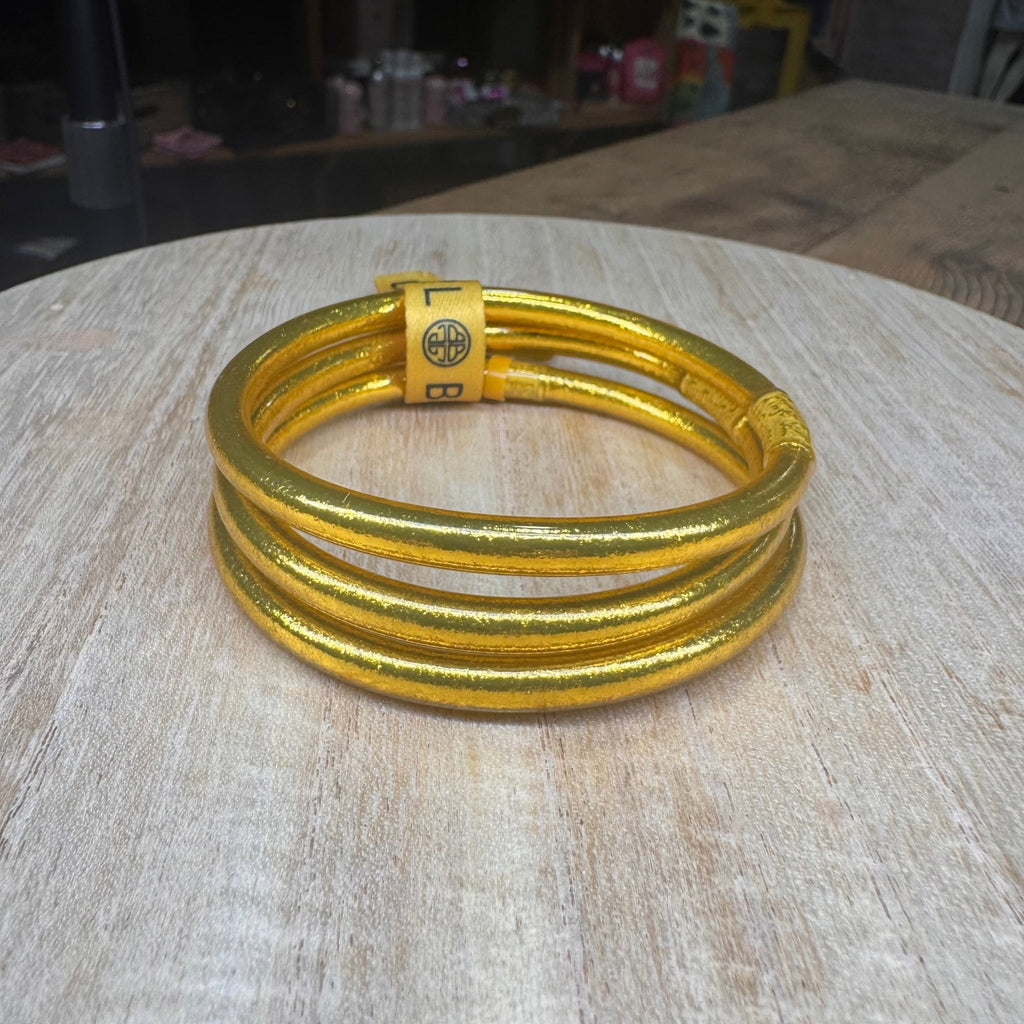 Gold All Weather Bangles (Set of 3) - Serenity Prayer - Country Lace Boutique