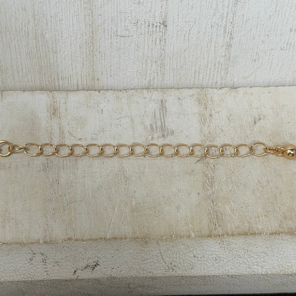 Gold Chain Link & Silver Detail Patterned Fashion Necklace - Country Lace Boutique