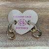Gold Hoop & Dangle Post Fashion Earring - Country Lace Boutique