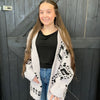 Gray & Black Aztec Southwestern Soft Sweater Cardigan - Country Lace Boutique