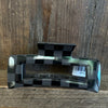 Gray & Black Checkered Hair Clip - Country Lace Boutique