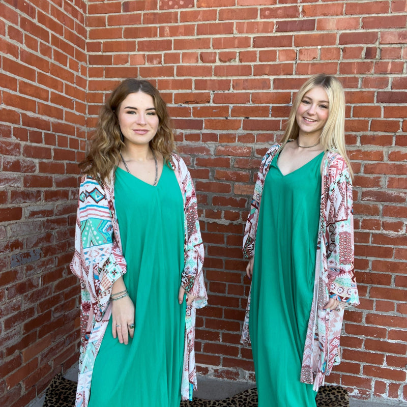 Green Dress with Pockets - Country Lace Boutique
