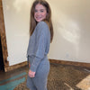 Grey Dolman Super Soft Mono B Long Sleeve Top - Country Lace Boutique